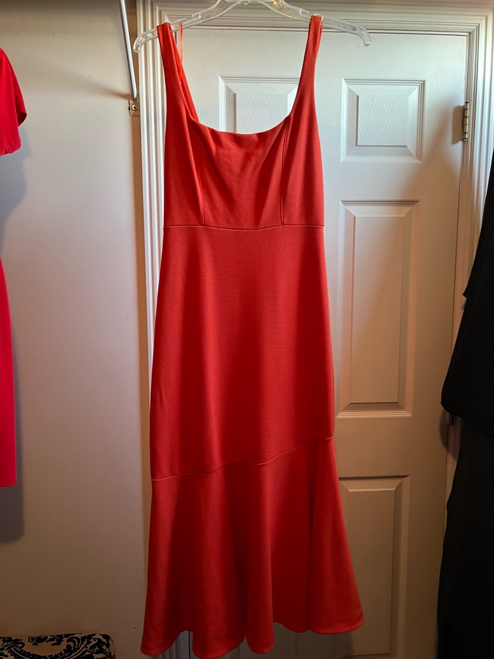 Red Sleeveless Evening Dress